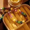 Hyacinth New Chinese-style natural stone necklace with a contrasting color design for women, highlighting a fair and elegant look, and exuding a sense of sophistication. 2025 new trendy collarbone chain Specification image